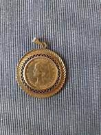 Gouden 10 Gulden munt Wilhelmina 1897 (los haar) in hanger, Ophalen of Verzenden, Overige landen, Overige waardes, Goud