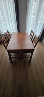 Ikea tafel met 4 stoelen, Huis en Inrichting, Tafels | Eettafels, Ophalen, 100 tot 150 cm, 50 tot 100 cm, Zo goed als nieuw
