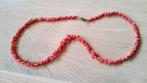 Oude retro rode koraalketting bloedkoraal sluiting., Ophalen of Verzenden, Overige materialen, Ketting