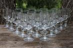 Brocante - Serie fijne Franse wijnglazen!, Ophalen of Verzenden, Gebruikt, Glas, Glas of Glazen