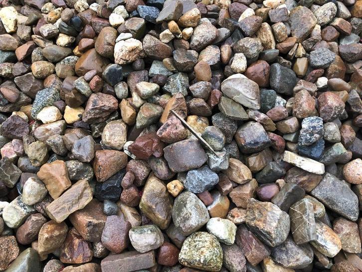 Veldkeien, zwerfkeien, bont, natuursteen, rivierkeien SBV09R, Tuin en Terras, Grind, Keien en Split, Gebruikt, Kei, Multi, Ophalen of Verzenden
