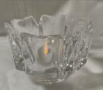 Orrefors Corona Lars Hellsten Kristal Waxinelichtje, Overige materialen, Wit, Ophalen of Verzenden, Zo goed als nieuw