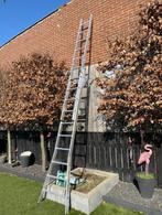 Dirks 2x10 Schuifladder, Doe-het-zelf en Verbouw, Ladders en Trappen, Ophalen, Zo goed als nieuw, Ladder, 4 meter of meer