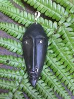 kettinghanger masker tribaal met echt 925 zilver en zirkonen, Sieraden, Tassen en Uiterlijk, Overige voorstellingen, Zwart, Ophalen of Verzenden