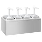 Sausdispenser - 4x 2 liter - incl. roestvrijstalen frame, Ophalen of Verzenden, Nieuw