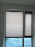 Plissé gordijnen bruin/grijs/taupe, Huis en Inrichting, Stoffering | Gordijnen en Lamellen, Ophalen, Gebruikt, Grijs, 50 tot 100 cm