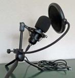 Studio Microfoon kit CM300B Vonyx, met popfilter, zgan, Muziek en Instrumenten, Microfoons, Ophalen of Verzenden, Zo goed als nieuw