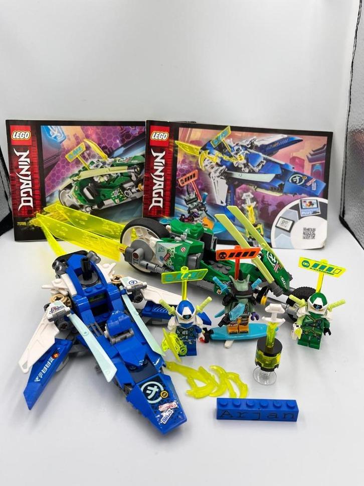 LEGO Ninjago 71709 Jay and Lloyd's Velocity Racers, Kinderen en Baby's, Speelgoed | Duplo en Lego, Gebruikt, Lego, Complete set