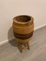 Houten Plantenpot - Ø14cm, Tuin en Terras, Bloempotten, Ophalen, Overige materialen, Gebruikt, Rond