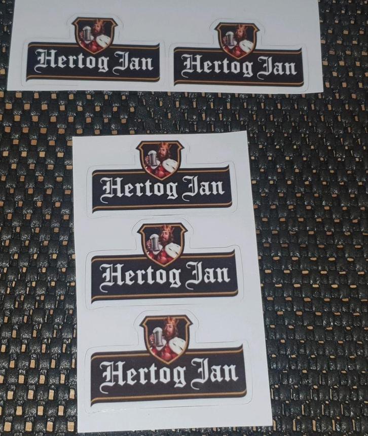 Hertog Jan stickers €1 per stuk, Verzamelen, Biermerken, Nieuw, Ophalen of Verzenden