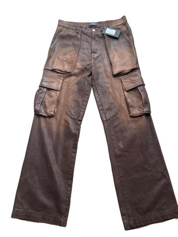Nahmias waxed denim logo cargo pant beschikbaar voor biedingen