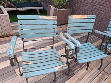 Franse bistro set stoelen 4 stuks  beschikbaar voor biedingen