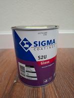 Blik Sigma S2U gloss 0,8 liter RAL 1015 Hellelfenbein, Minder dan 5 liter, Ophalen of Verzenden, Zo goed als nieuw, Verf