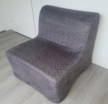 Lycksele Slaapfauteuil - Lichtgrijs slaapbank 1 persoons beschikbaar voor biedingen