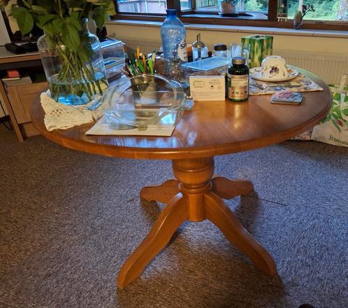 Ronde tafel, Huis en Inrichting, Tafels | Eettafels, 100 tot 150 cm, Vijf personen of meer, Rechthoekig, Ophalen