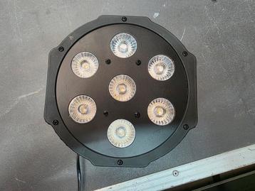 LED par 7  x 12 W RGBW. 8 stuks beschikbaar voor biedingen
