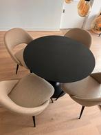 Complete Zwart/Greige Woonkamer- Bank, Tafel, Stoelen, Ophalen