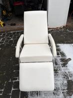 Cosmetische behandelstoel/ lekker tv stoel., Huis en Inrichting, Stoelen, Ophalen, Zo goed als nieuw, Wit, Eén