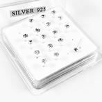 3,5mm Strass Neuspiercing van 925 Sterling Zilver, Sieraden, Tassen en Uiterlijk, Piercings, Birgitta-Gracht 33, 6465 EL Kerkrade, Nederland