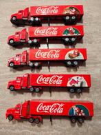 5 Coca Cola speelgoed vrachtwagens, Ophalen, Nieuw, Bus of Vrachtwagen, Overige merken