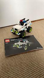 LEGO TECHNIC 42047 Pull Back Police Auto, Complete set, Ophalen of Verzenden, Lego, Zo goed als nieuw
