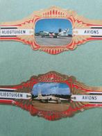 102 Sigarenbandjes Thema Luchtvaart Vliegtuigen Logo's, Verzamelen, Luchtvaart en Vliegtuigspotten, Ophalen of Verzenden, Gebruikt