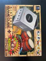 Nintendo Gamecube Pack Donkey Konga NTSC-J (Japan), Ophalen of Verzenden, Met 1 controller, Zilver, Gebruikt