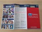 American airlines MD80 flight safety card, Verzamelen, Luchtvaart en Vliegtuigspotten, Ophalen of Verzenden, Gebruikt, Schaalmodel