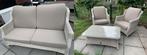 4Seasons Outdoor Loungeset Brighton Provance, Tuin en Terras, Ophalen, 5 zitplaatsen, Bijzettafel, Zo goed als nieuw