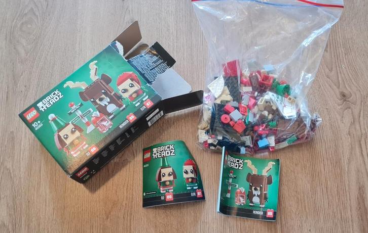 LEGO BrickHeadz Rendier, Elf & Elfie (40353), Verzamelen, Transformers, Gebruikt, Overige generaties, Overige rassen, Ophalen of Verzenden