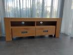 TV meubel, Ophalen, Eikenhout, Zo goed als nieuw, Minder dan 100 cm