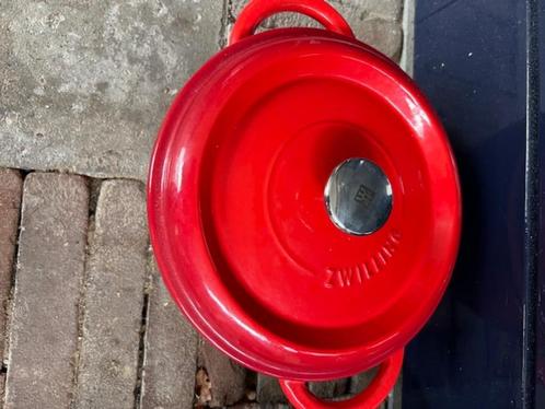 Nieuwe Ronde en Ovale Zwilling Gietijzeren Pan Rood en Blauw, Huis en Inrichting, Keuken | Potten en Pannen, Nieuw, Koekenpan of Braadpan