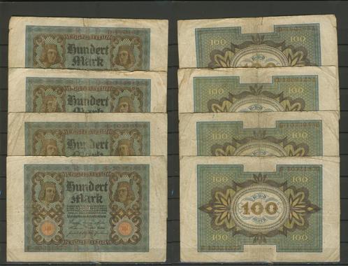 Kreichsbanknote 4 x 100 Mark 1920 Noodgeld Biljet c-309 jdu, Postzegels en Munten, Bankbiljetten | Europa | Niet-Eurobiljetten
