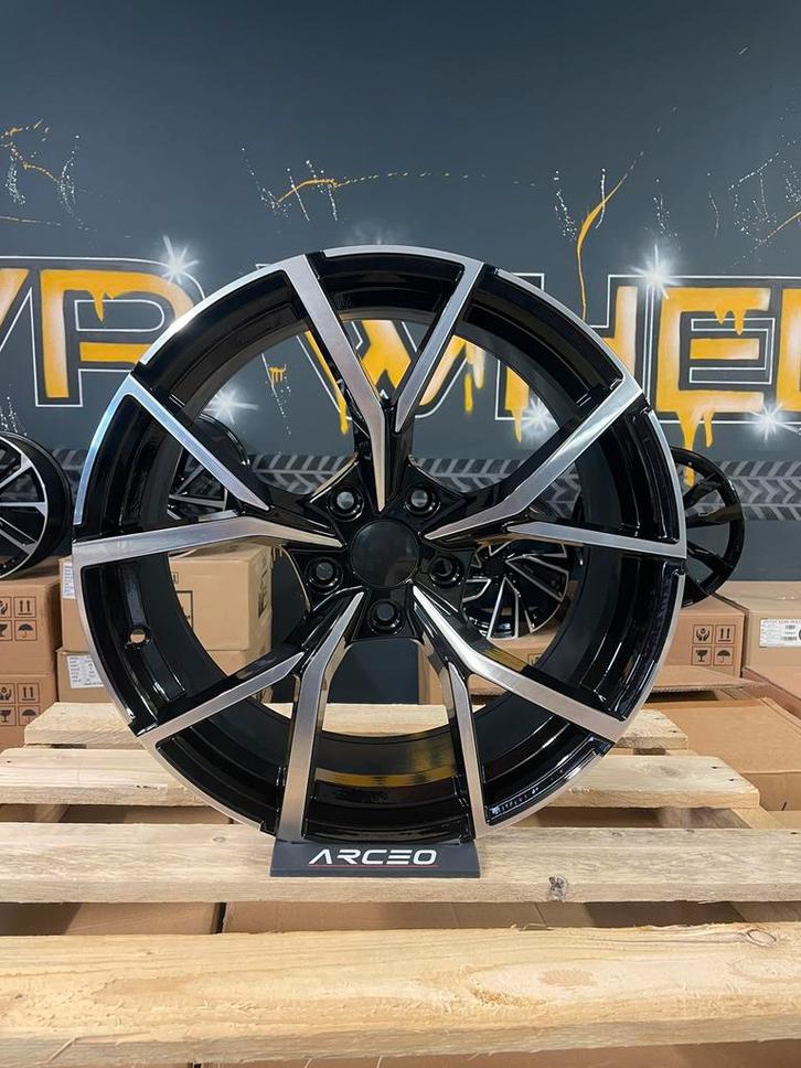 5x112 18inch VW GTI Estoril LOOK Velgen! Golf 5 6 7 8 Caddy, Auto-onderdelen, Banden en Velgen, Velg(en), Zomerbanden, 18 inch