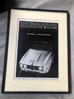 Reklame poster Alfa Romeo 2600 sprint . lijst met passe p, Verzamelen, Met lijst, Ophalen of Verzenden, Zo goed als nieuw, A1 t/m A3