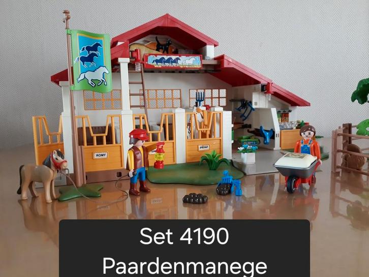Playmobil set 4190 Paardenmanege, Kinderen en Baby's, Speelgoed | Playmobil, Zo goed als nieuw, Ophalen of Verzenden