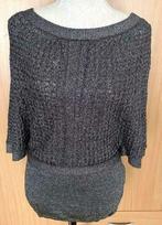 Object zilverkleurige top maat S