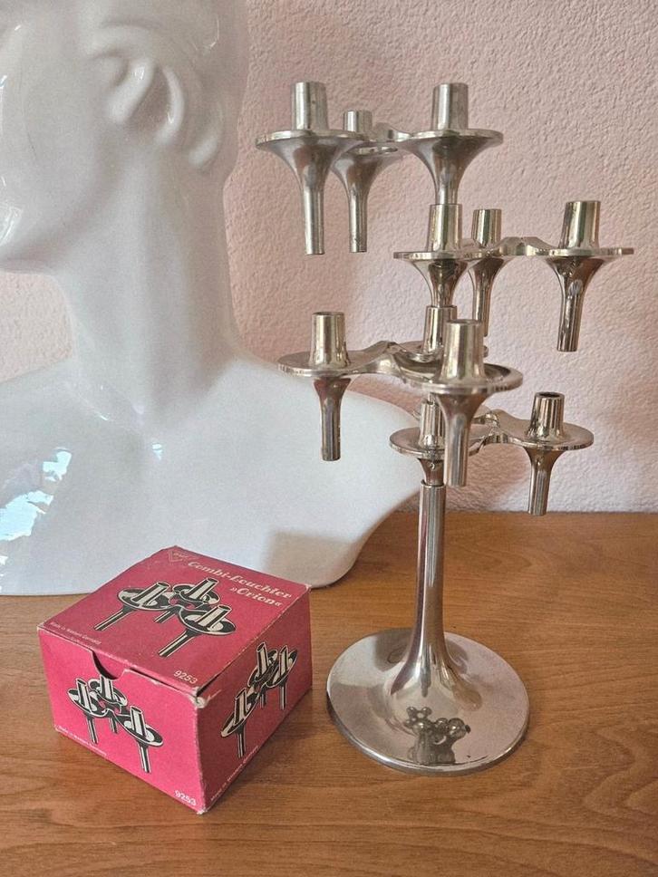 Vintage design BMF Stoff Nagel orion set modulaire kandelaar, Antiek en Kunst, Kunst | Designobjecten, Ophalen of Verzenden