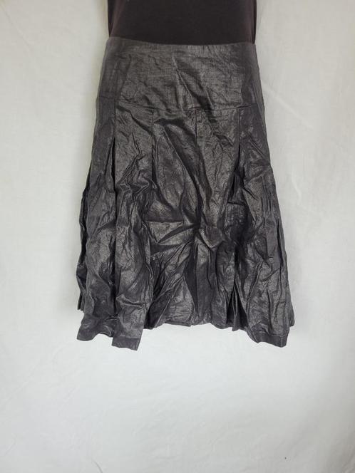 Stoere zwarte glanzende rok mt 40 merk Steps, Kleding | Dames, Rokken, Zo goed als nieuw, Maat 38/40 (M), Zwart, Knielengte, Ophalen of Verzenden