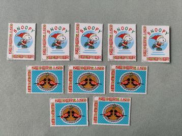 10x unieke grote decemberzegels €0,90 ipv €1,21 per stuk! beschikbaar voor biedingen