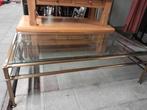 Prachtige glazen salontafel 139 x 69 cm, Ophalen, Zo goed als nieuw, Rechthoekig, Glas