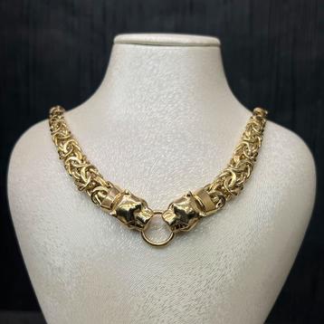 14 karaat gouden ketting panter schakel nieuw beschikbaar voor biedingen