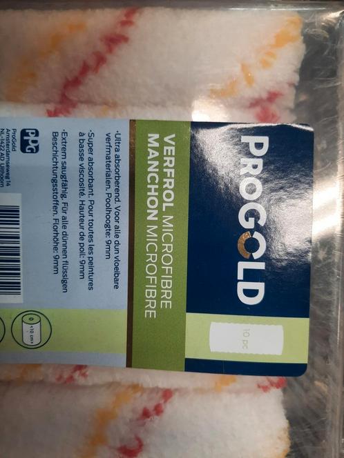 PROGOLD VERFROL MICROFIBRE 10 CM - 10 IN EEN DOOSJE, Hobby en Vrije tijd, Schilderen, Nieuw, Overige typen, Ophalen of Verzenden