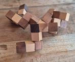 IQ puzzel kubus houten slang Diabolicube, Ophalen of Verzenden, Zo goed als nieuw
