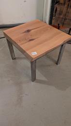 Douglas houten bijzettafel met RVS poten, Ophalen of Verzenden
