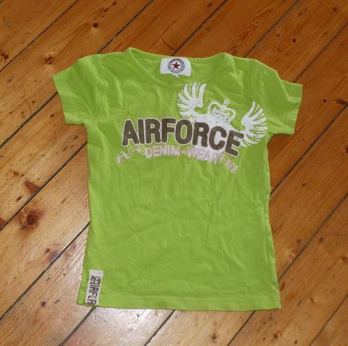 leuk Airforce shirt maat 12 - 152, Kinderen en Baby's, Kinderkleding | Maat 152, Zo goed als nieuw, Meisje, Shirt of Longsleeve