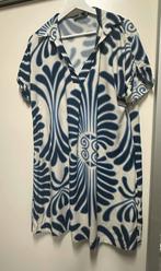 Geisha Jurk Blauw Ecru Maat 42/44, Ophalen of Verzenden, Zo goed als nieuw, Maat 42/44 (L), Blauw