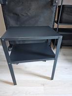 Ikea Knarrevik nachtkastje - zwart, Ophalen, Minder dan 45 cm, Metaal of Aluminium, Zo goed als nieuw