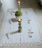 FRANS VINTAGE KANT FEESTTAFELLAKEN MET 6 SERVETTEN ,190X110, Huis en Inrichting, Tafelkleden, Ophalen of Verzenden, Zo goed als nieuw