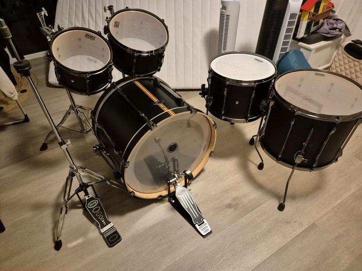 Tama Superstar Hyper-drive drumstel - Zwart/Geel, Muziek en Instrumenten, Drumstellen en Slagwerk, Ophalen